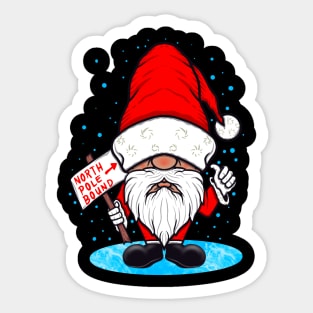 North Pole bound Sticker